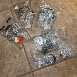 Silver cross cake toppers